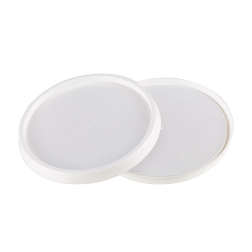 69mm White Plastic Tub Lid