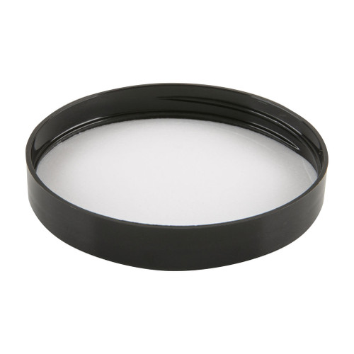 70mm Black Plastic Screw Cap with Liner