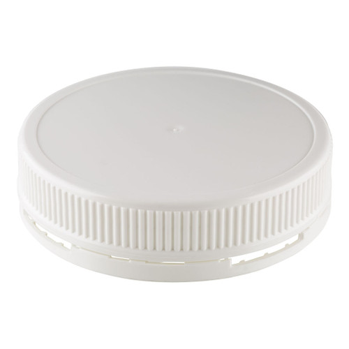 95mm White Plastic Tamper Evident Screw Cap with Liner