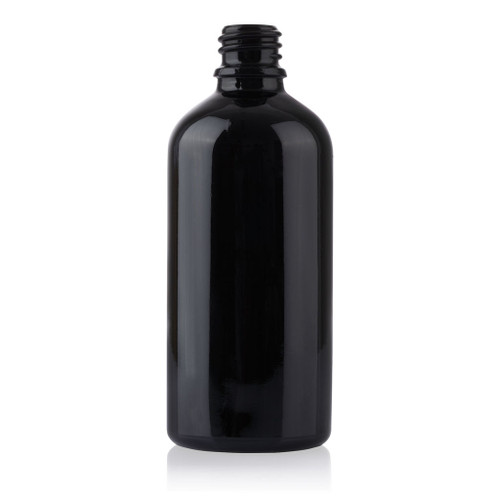 100ml Black Glass Drop Dispensing Bottle 18mm T/E Finish