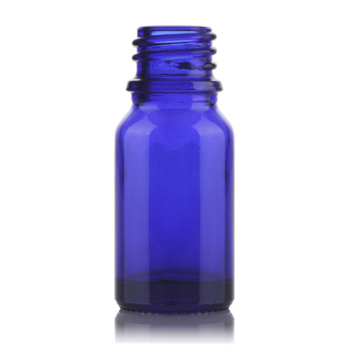 10ml Blue Glass Drop Dispensing Bottle 18mm T/E Finish