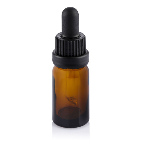 10ml Amber Glass Drop Dispensing Bottle 18mm T/E Finish