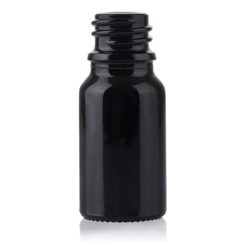 10ml Black Glass Drop Dispensing Bottle 18mm T/E Finish
