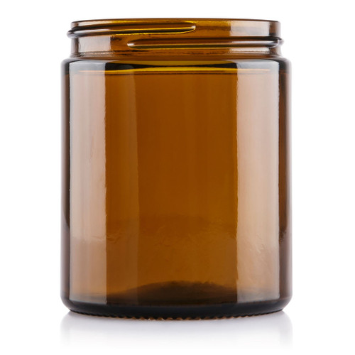 175ml Amber Glass Cream Jar 63mm Screw Finish