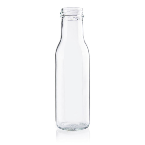 250ml Flint Glass Round Sauce Bottle 38mm Twist Finish - Pallet