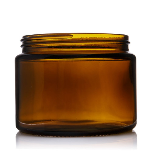 500ml Amber Glass Cream Jar 100mm Screw Finish