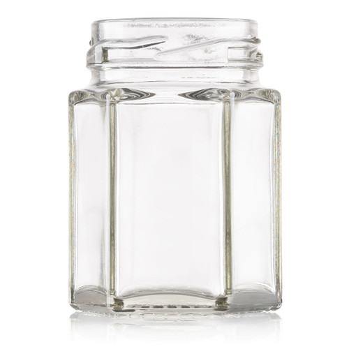 55ml Flint Glass Hex Food Jar 43mm Twist Finish