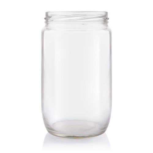 720ml Flint Glass Round Food Jar 82mm Twist Finish - Carton