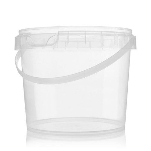 2.3ltr Clear Plastic Food Pail T/E Finish