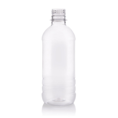 350m Clear Plastic Water Bottle 28mm Alcoa Finish - Pallet