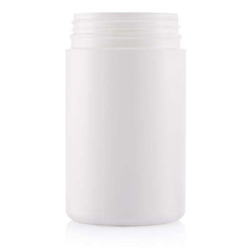 325ml White Plastic Round Jar 63mm T/E Finish