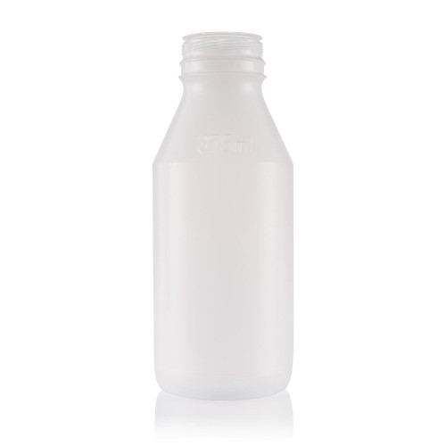 375ml Natural Plastic Single Serve Round Bottle 38mm Snaploc T/E Finish