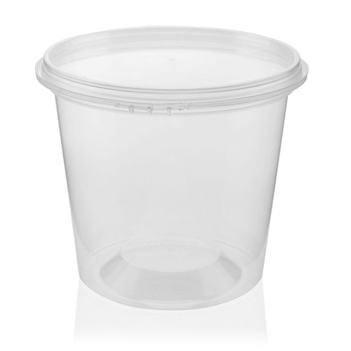380ml Clear Plastic Food Tub 93mm T/E Finish