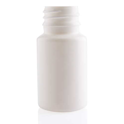 45ml White Plastic Round Tablet Bottle 28mm T/E Finish