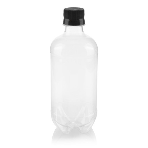 500ml Clear Plastic Billboard Water Bottle 28mm Alcoa Finish