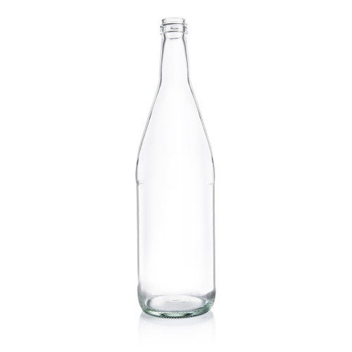 750ml Flint Glass Mineral Water Bottle 28mm Alcoa Finish - Pack