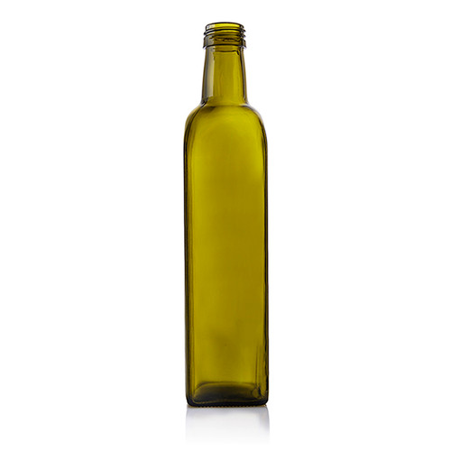 500ml Antique Green Marasca Olive Oil Bottle 31.5mm T/E Finish - Pack