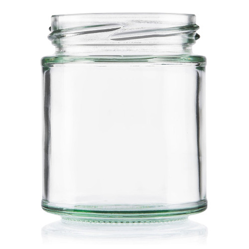 190ml Flint Glass Panelled Food Jar 63mm Twist Finish - Carton