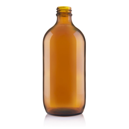 500ml Amber Glass Pharm Round Bottle 28mm T/E Finish