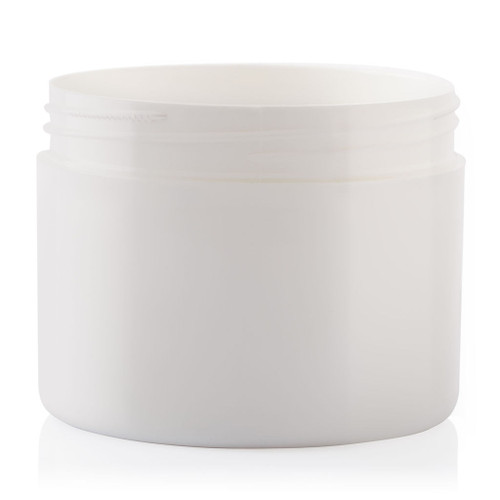 100gr White Plastic Cosmetic Jar 66mm Screw Finish