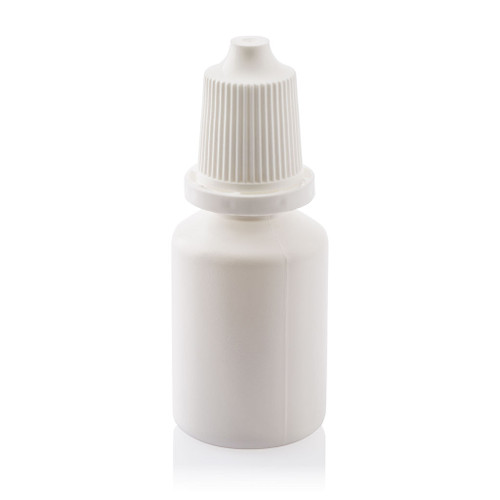 15ml White Plastic Eye Dropper Bottle 15mm T/E Finish