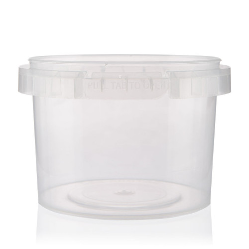 280ml Clear Plastic Food Tub 95mm T/E Finish