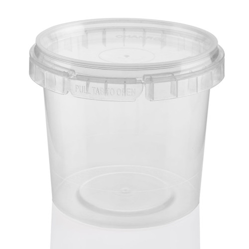 365ml Clear Plastic Food Tub 95mm T/E Finish