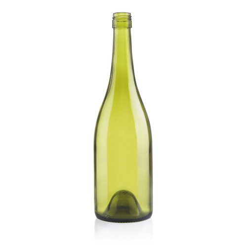 750ml French Green Glass Premium Burgundy Bottle BVS Finish