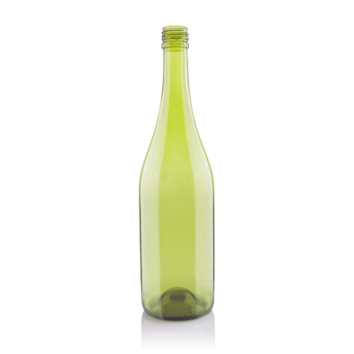 750ml French Green Glass Lightweight Punted Burgundy Bottle BVS Finish