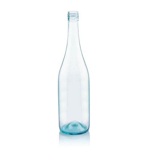 750ml Arctic Blue Glass Lightweight Punted Burgundy Bottle BVS Finish