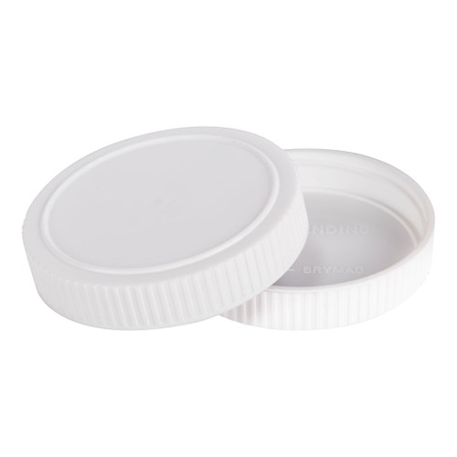 63mm White Plastic Screw Cap with Induction Liner