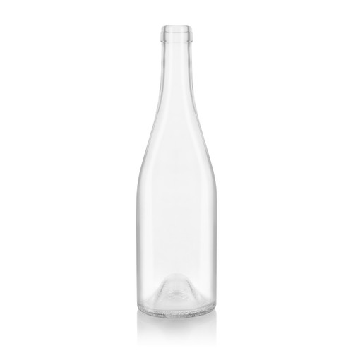 750ml Flint Glass Corker Burgundy Bottle Cork Finish - Pack