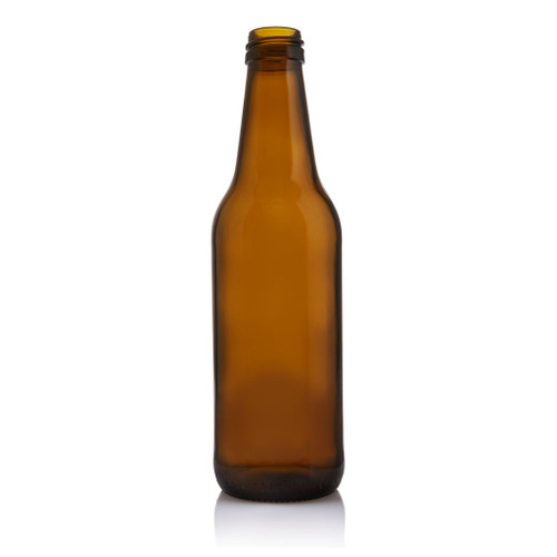 330ml Amber Glass Carbonated Beverage Bottle 28mm Alcoa Finish - Pack