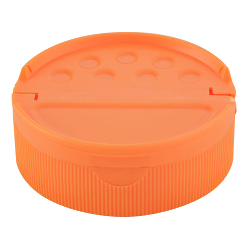 63mm Orange Plastic 7-Hole Shaker Pourer Cap