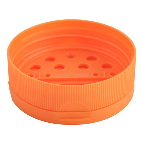 63mm Orange Plastic 7-Hole Shaker Pourer Cap