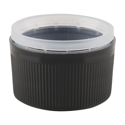 24mm Black Plastic Tamper Evident Screw Cap