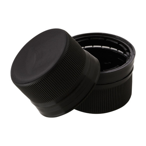 28mm Black Plastic Tamper Evident Screw Cap