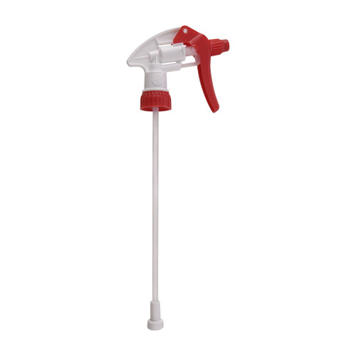 28mm Red & White Plastic Trigger Spray 225mm Diptube
