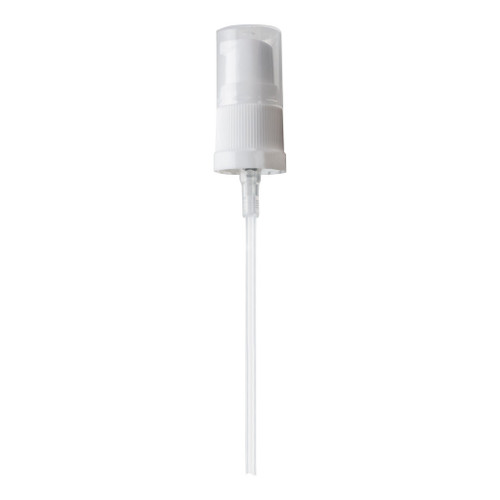 18mm White Plastic Step Gel Pump & Overcap 110mm Diptube