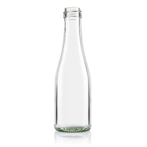 200ml Flint Glass Sparkling Bottle 28mm Alcoa Finish - Pack