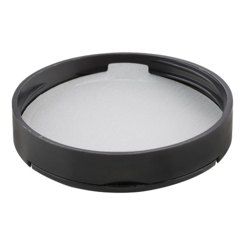 63mm Black Plastic Dual Flapper Cap with Liner