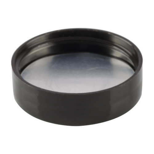 38mm Black Plastic Smooth Sided Screw Cap & Liner