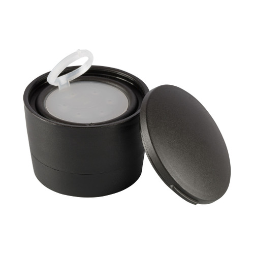 38mm Black Plastic Grinder Cap with Pull-Up T/E Membrane