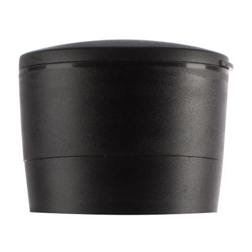 38mm Black Plastic Grinder Cap with Pull-Up T/E Membrane