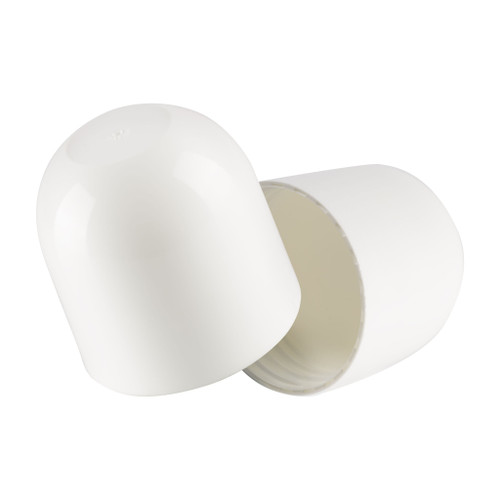45mm White Plastic Cap to suit Roll On Bottle