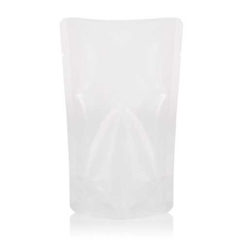 120x190mm 115um Clear Plastic Stand Up Pouch with Tear