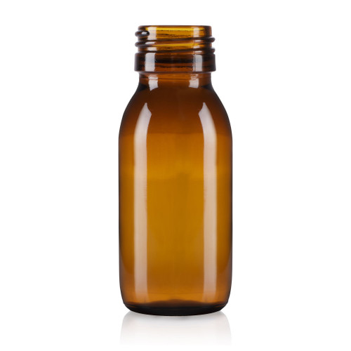 60ml Amber Glass Syrup Bottle 28mm T/E Finish