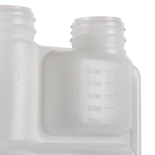 1Ltr Natural Plastic 100ml Chamber Pack 'NTBT' Embossed