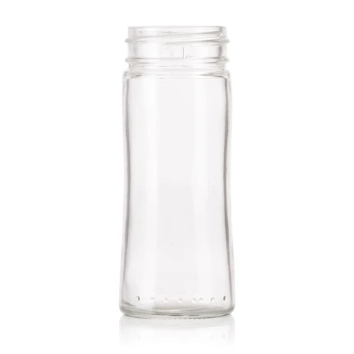 100ml Flint Glass Flared Shaker Grinder Bottle 41mm Screw Finish - Pack
