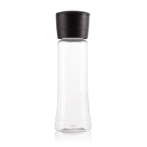 325ml Clear Plastic Flared Shaker Grinder Bottle 38mm Screw Finish